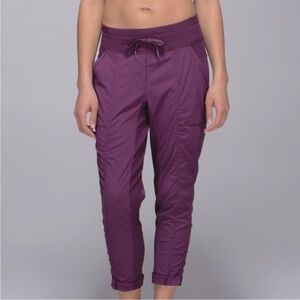 NEW‎ Lululemon Street To Studio Pant II Joggers Unlined Regal Plum Purple Size 4